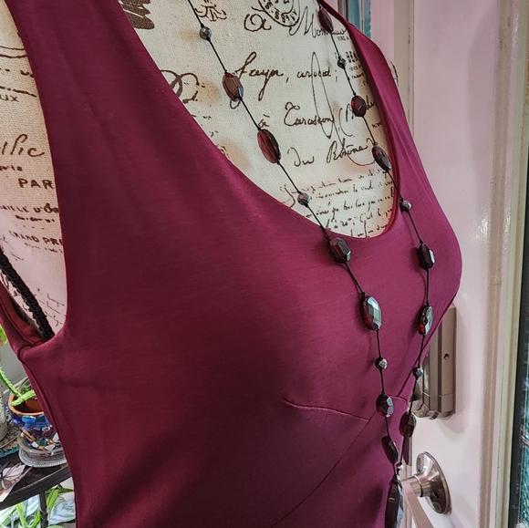 Isabella Bird Fit & Flare Claret Dress MP - Picture 8 of 9